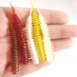 10st/set 6cm 1.4g Silikon Mjukt Fiskemaskbeten Artificiell Pesca Spiral Bass Fiskedrag