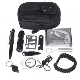 11-i-1/2-i-1 Tactical Outdoor Survival Tools Kit Första Hjälpen Set Verktyg Camping Räddningsutrustning Nödväska För Jakt Vandring