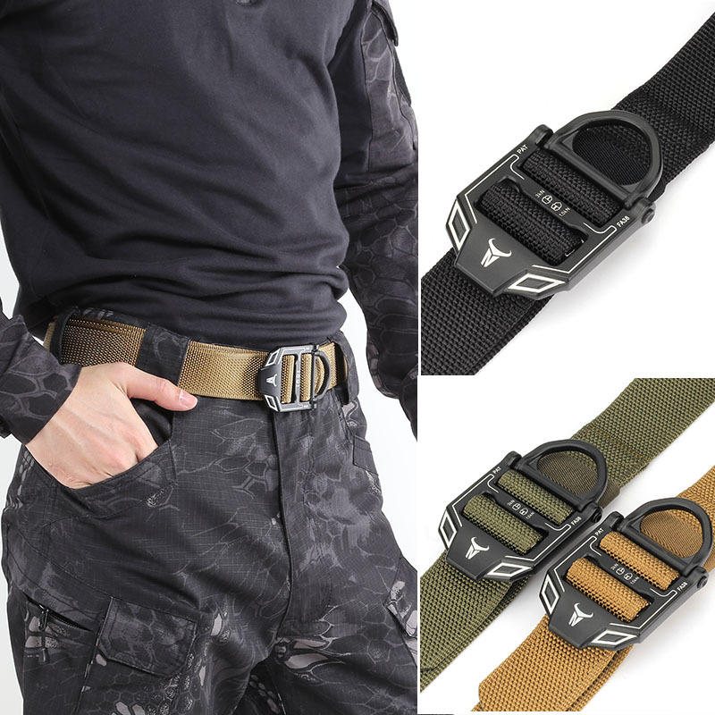 125cm Enniu E24 Military Fan Tactical Belt Funch Free Outdoor Nylon Midjebälte För Män Kvinnor