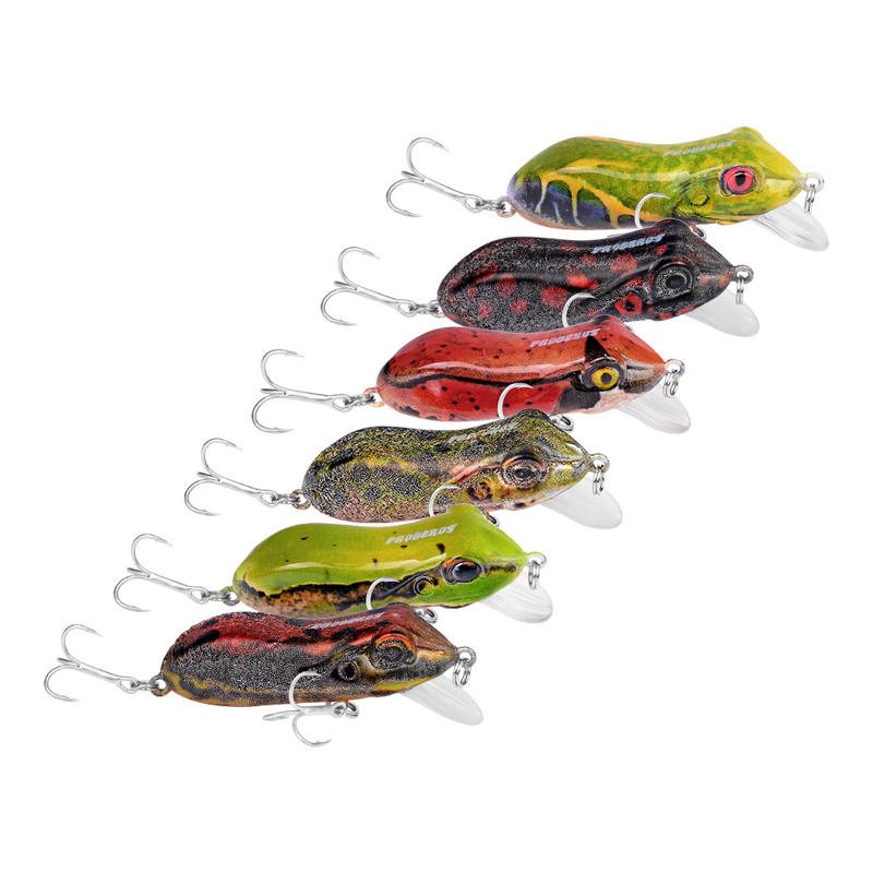 1st 4cm 9.5g Penna Popper Fiskedrag Crankbait Wobblers Plast Groda Artificiellt Bete