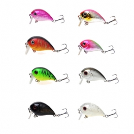 1st 5cm 8g Wobbler Fat Crankbait Fiskedrag Konstgjord Bas Hårt Bete Fiskeredskap