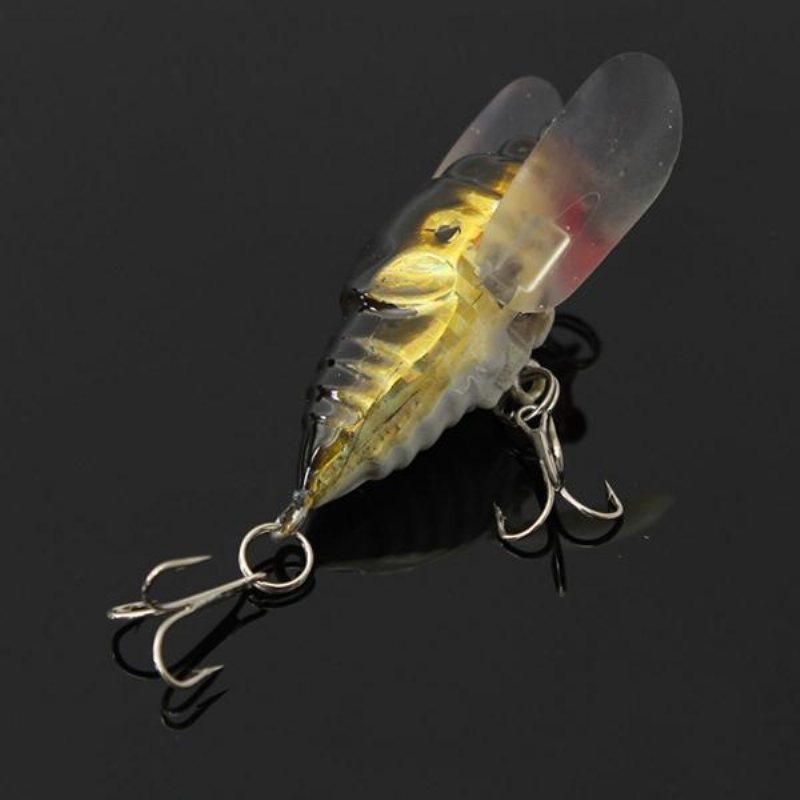 1st Cicada Minnow Fiskedrag Hårt Redskap Bete Fiskekrok Bas Crankbaits Krok