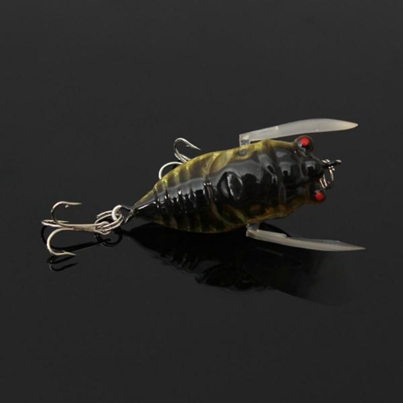 1st Cicada Minnow Fiskedrag Hårt Redskap Bete Fiskekrok Bas Crankbaits Krok