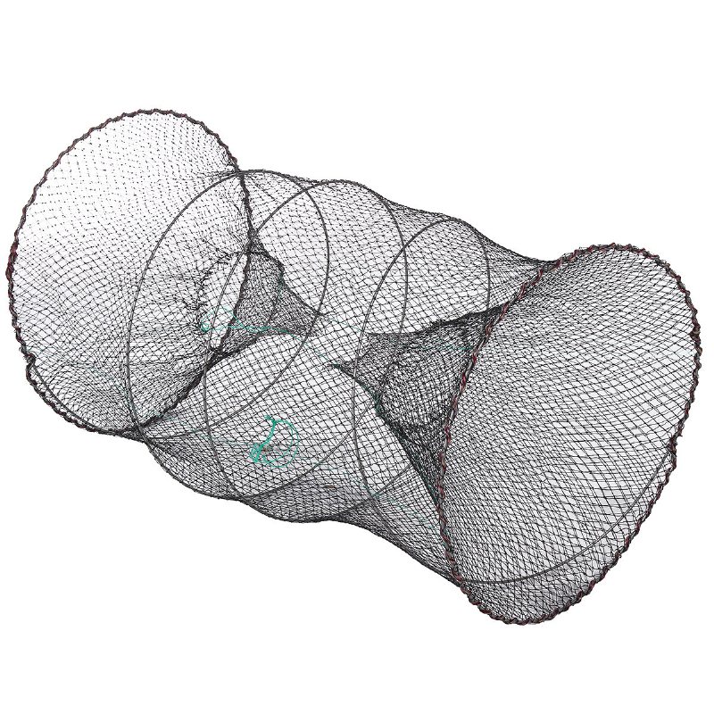 25-50 cm Diameter Hopfällbar Fiskenät Bur Krabbor Fisk Crawdad Räkor Bete Fälla Cast Dip Case Fiskeverktyg