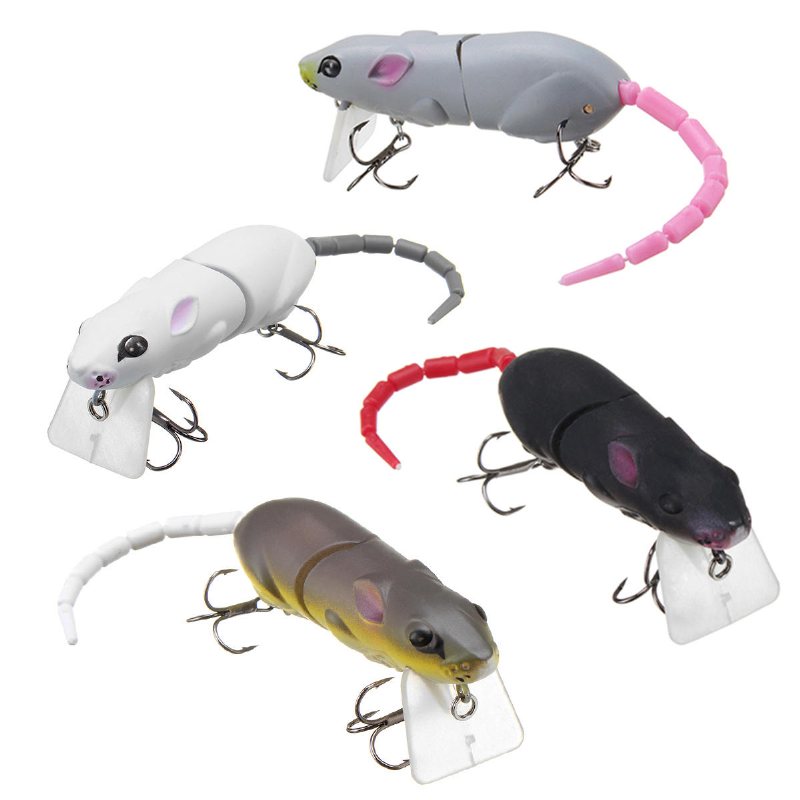 25cm 15.5g Ledad Råttfiske Lure Mus Flytande Crankbait Sea Topwater 3d Eyes Artificiella Beten