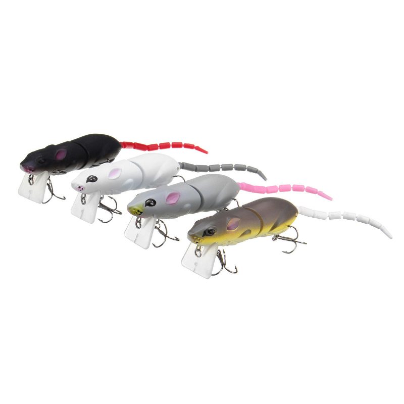 25cm 15.5g Ledad Råttfiske Lure Mus Flytande Crankbait Sea Topwater 3d Eyes Artificiella Beten