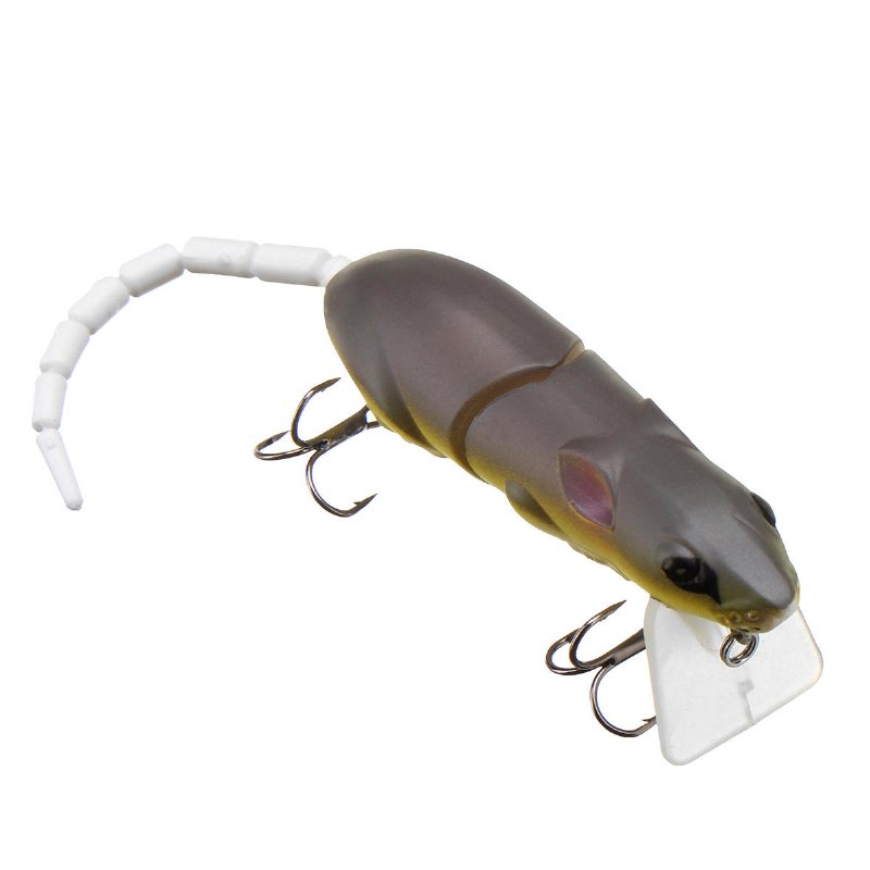 25cm 15.5g Ledad Råttfiske Lure Mus Flytande Crankbait Sea Topwater 3d Eyes Artificiella Beten