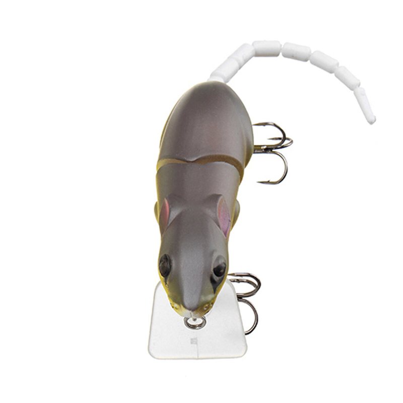 25cm 15.5g Ledad Råttfiske Lure Mus Flytande Crankbait Sea Topwater 3d Eyes Artificiella Beten