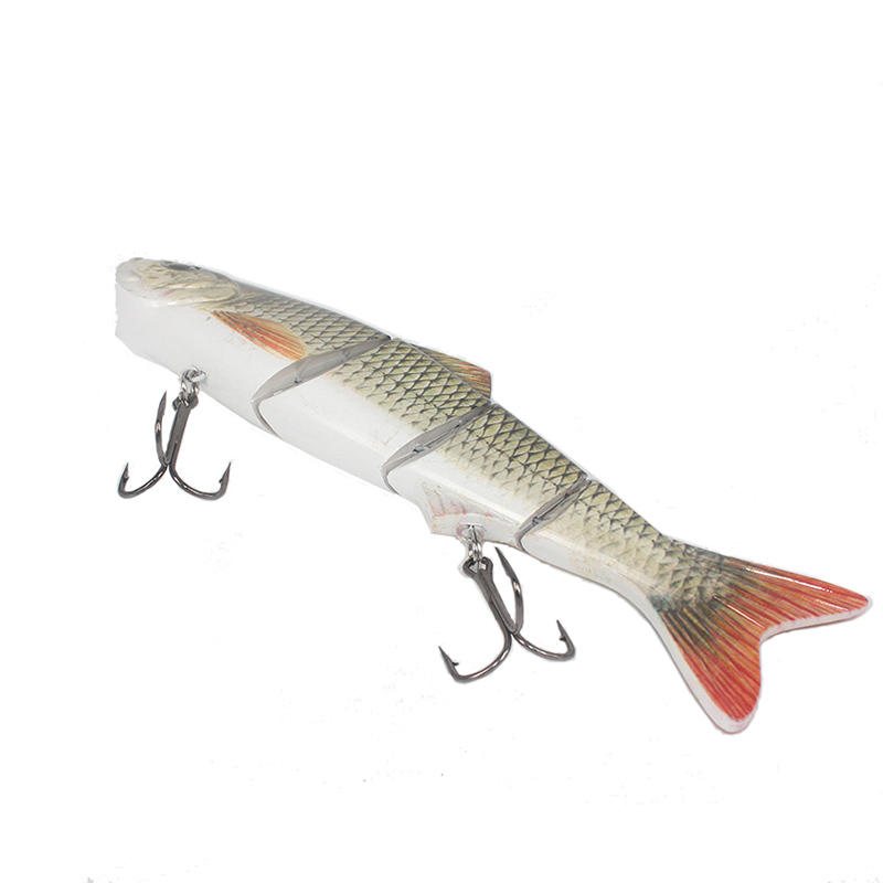 4 Segment Hårda Crankbaits Lure Stort Havsfiske Nedsänkt S Swim Posture Bait 25.5cm 135g