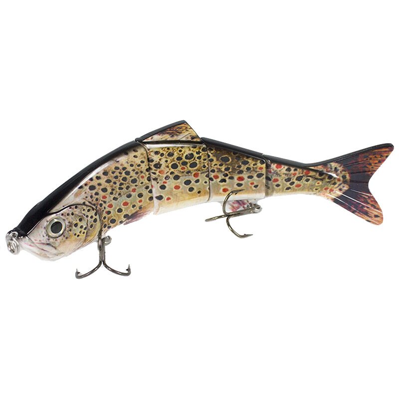 4 Segment Hårda Crankbaits Lure Stort Havsfiske Nedsänkt S Swim Posture Bait 25.5cm 135g