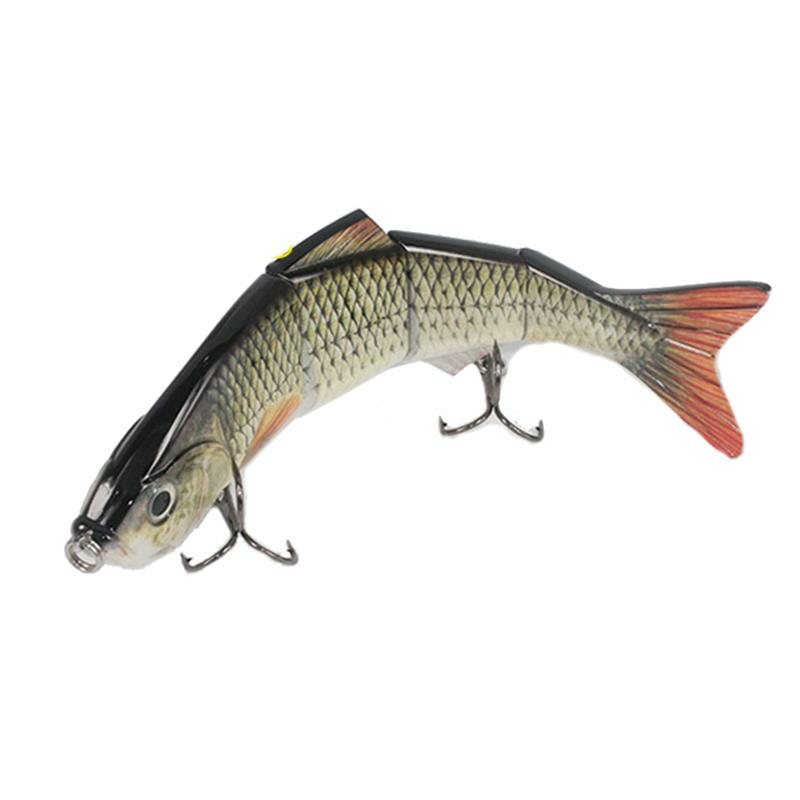 4 Segment Hårda Crankbaits Lure Stort Havsfiske Nedsänkt S Swim Posture Bait 25.5cm 135g