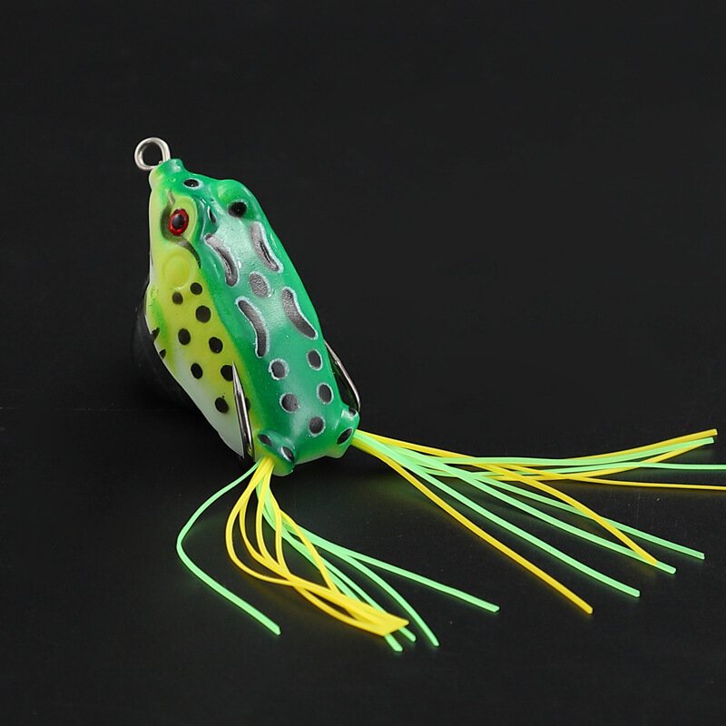 5 St Frog Lure Mjukt Tube Bete Plast Fiskedrag Med Fiskekrokar Topwater Ray Artificiellt Fiskeredskap