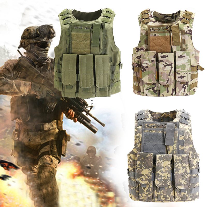 600d Nylon Plate Carrier Taktisk Väst Utomhus Jakt Skyddsväst Justerbar För Stridstillbehör