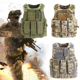 600d Nylon Plate Carrier Taktisk Väst Utomhus Jakt Skyddsväst Justerbar För Stridstillbehör