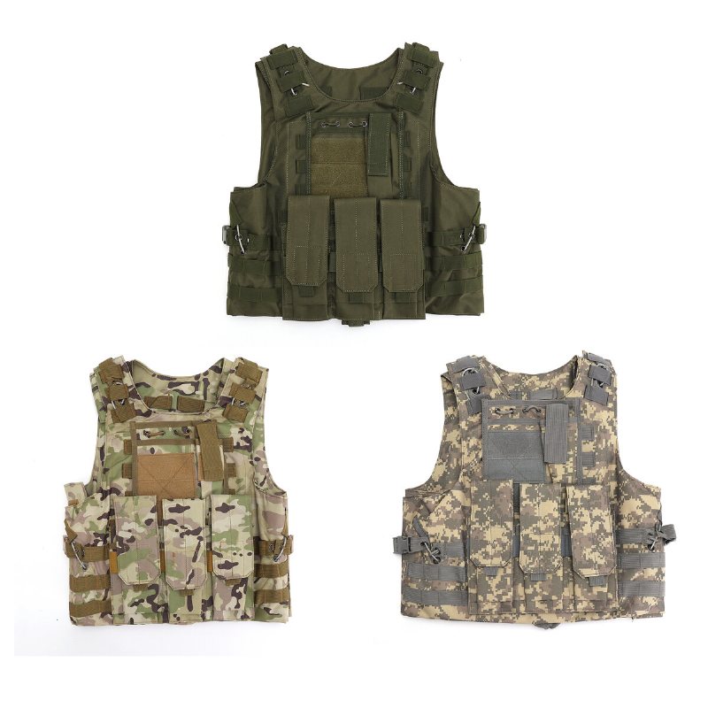 600d Nylon Plate Carrier Taktisk Väst Utomhus Jakt Skyddsväst Justerbar För Stridstillbehör