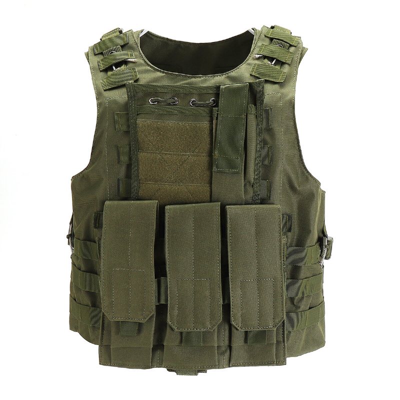 600d Nylon Plate Carrier Taktisk Väst Utomhus Jakt Skyddsväst Justerbar För Stridstillbehör