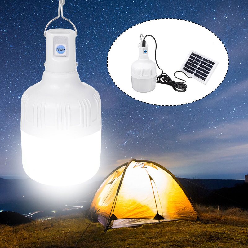 80w Vattentät Usb Laddning Solar Camping Light Fiskelampa Hooking Lighting