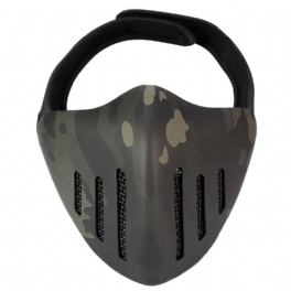 Action Union Mk036 Tpu Taktisk Mask Utomhus Jakt Cykling Sportmasker Med Huvudskydd-kamouflage