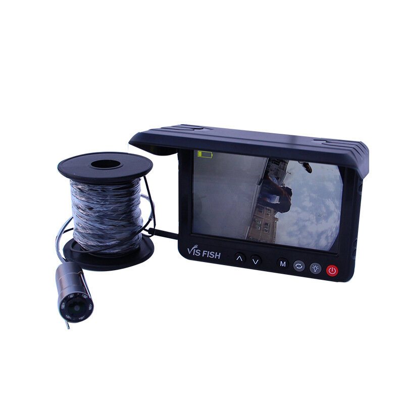 Ahd Fishing Finder 5 Tums Skärm 220° Night Vision Infraröd Undervattenskamera 30m Line Ice Sea River Lake Fiskeredskap