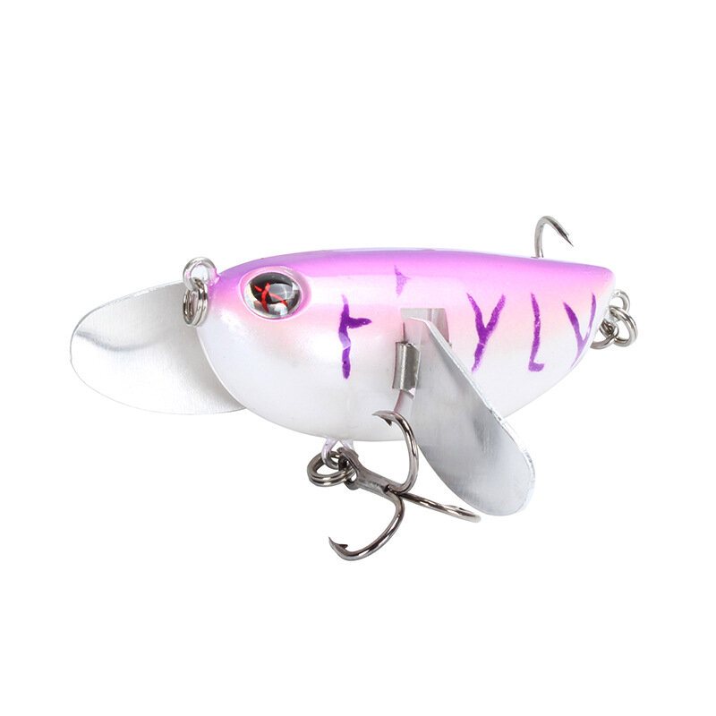 Amlucas 6cm/12.6g 8färger Abs Fiskedrag Diskantkrok Topwater Fiskebete