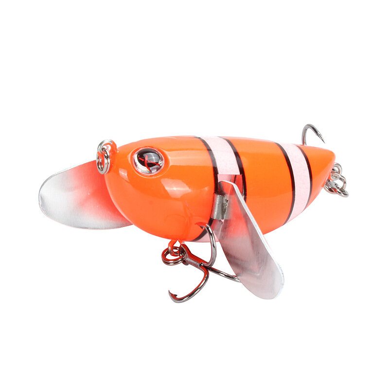 Amlucas 6cm/12.6g 8färger Abs Fiskedrag Diskantkrok Topwater Fiskebete