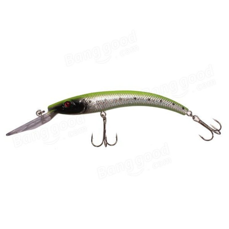 Bass Fiskedrag Dykning Crankbaits Minnow Treble Krokar Beten 15.5cm