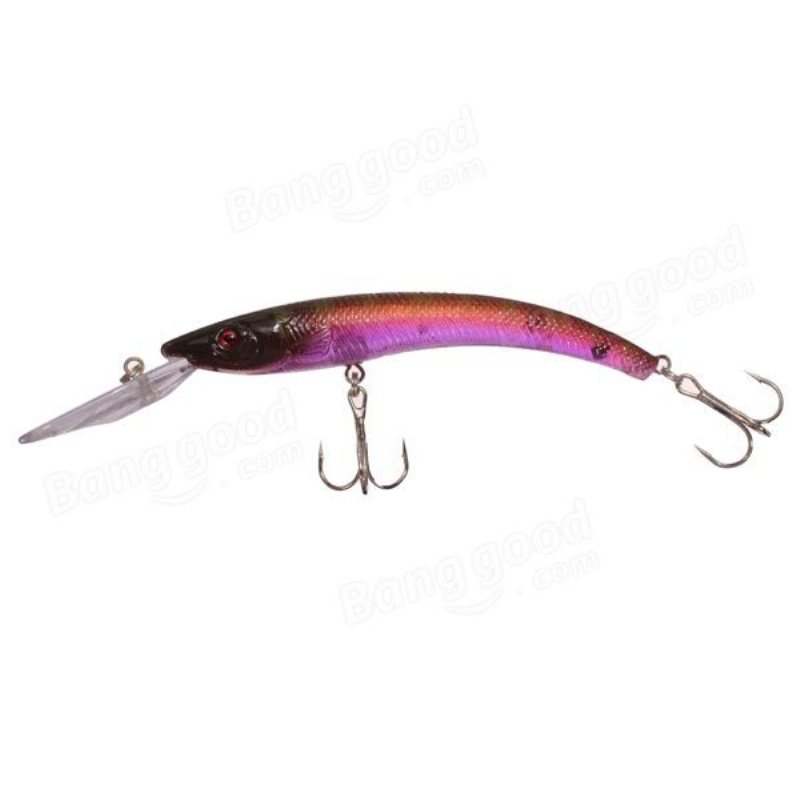 Bass Fiskedrag Dykning Crankbaits Minnow Treble Krokar Beten 15.5cm