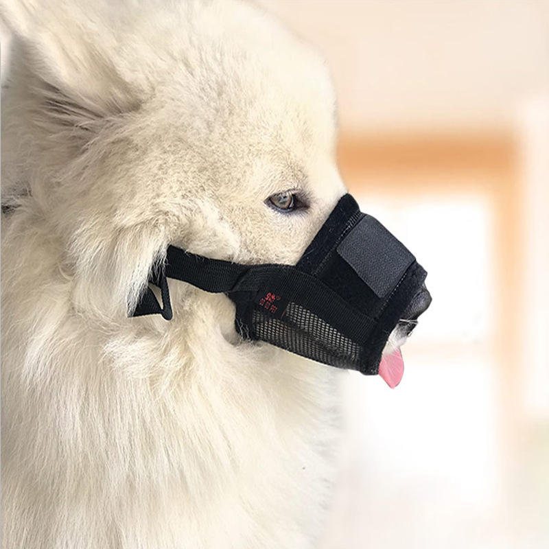 Dodopet Justerbart Pet Munskydd Anti Stop Chewing Hund Mun Mask Ansiktsmask Jakthund Tillbehör