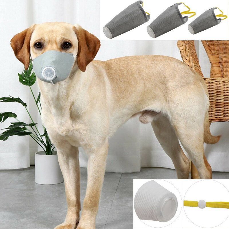 Doton Epidemic Supplies Hund Dammproof Haze Mask Skyddande Munskydd Husdjur S/m/l