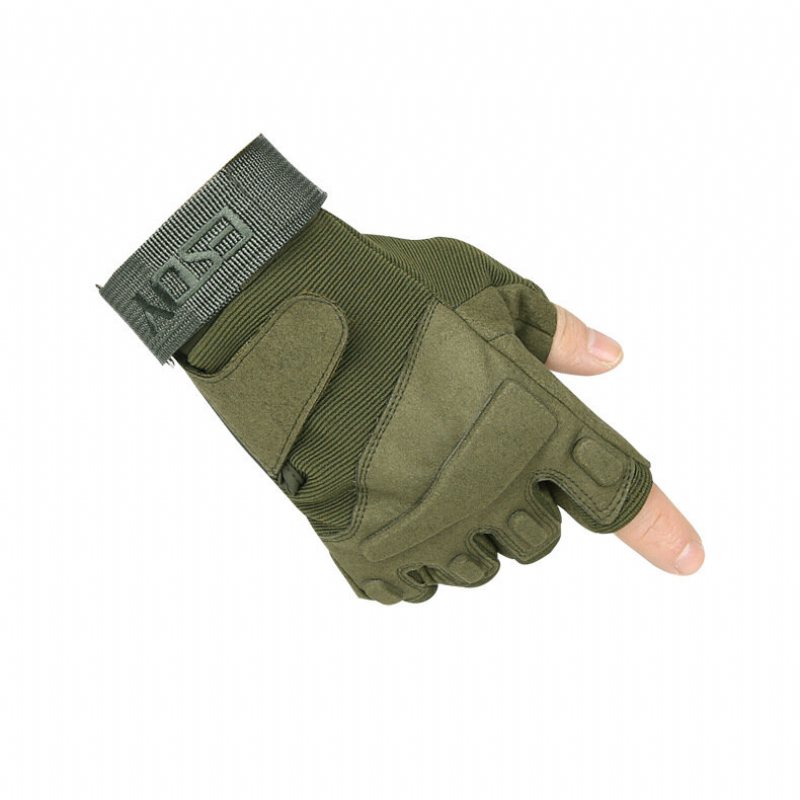 Esdy Men Half Finger Army Military Tactical Lifting Mjuka Handskar Outdoor Sports Gym