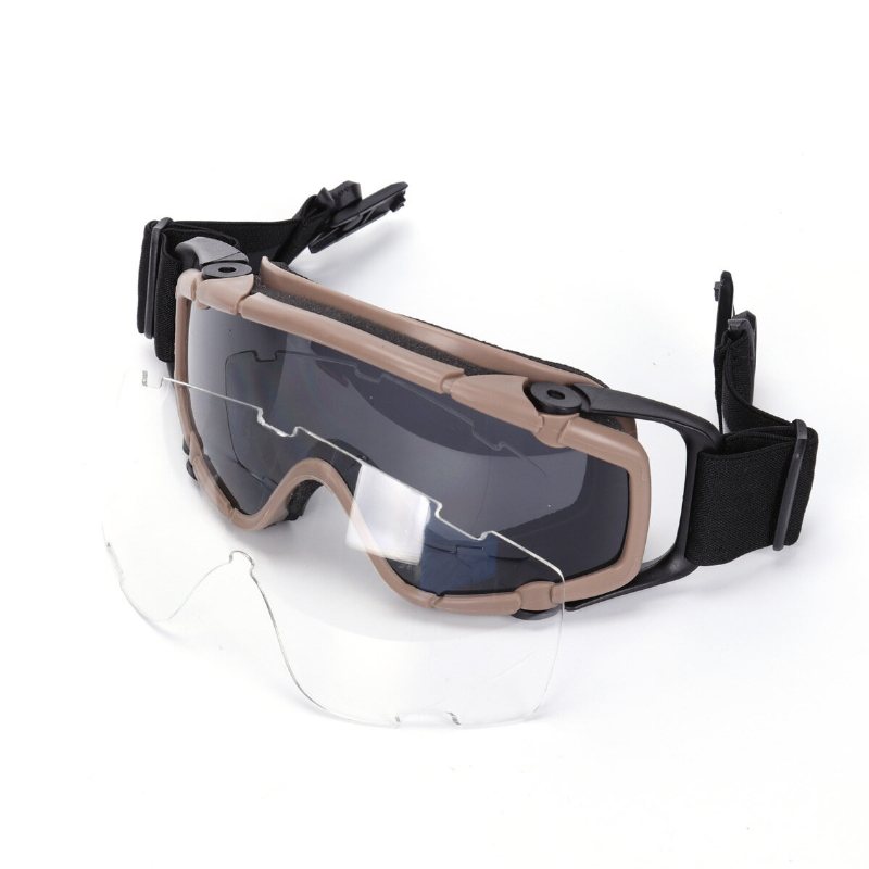 Fma Tactical Windproof Goggles Utomhus Dammtäta Skyddsglasögon Militärhjälm Glasögon Ögonskydd Oculos