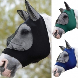 Full Face Anti Uv Fly Horse Mask Öronskydd Armor Mesh