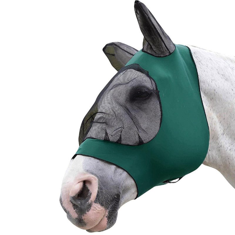 Full Face Anti Uv Fly Horse Mask Öronskydd Armor Mesh