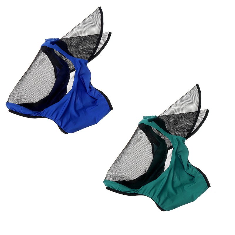 Full Face Anti Uv Fly Horse Mask Öronskydd Armor Mesh