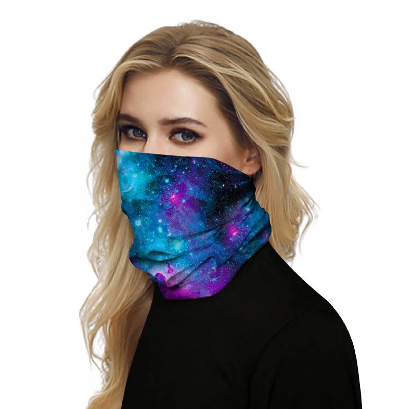 Galaxy Series-multi-function Anti-svett Dammtät Ansiktsmask Scarfbalaclava Bandanaheadwear Head Wrap Nack Gaiter Pannband Sport Scarftubular Headwear Wraps