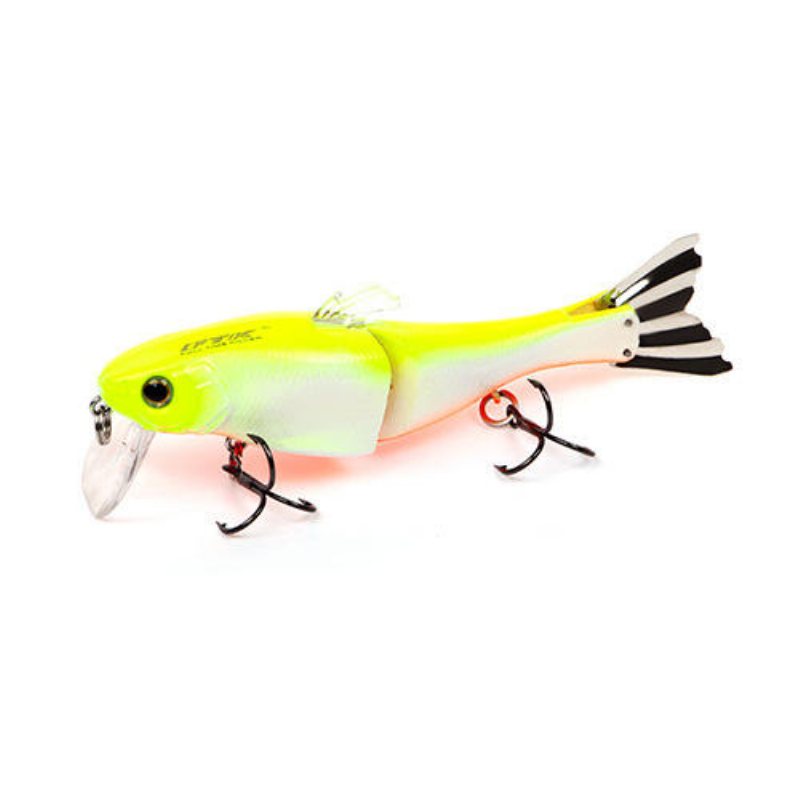 Hf021 1st 95mm 13g Minnow Fishing Lure Hårt Bete 2 Sektioner Dubbelkrok Lysande