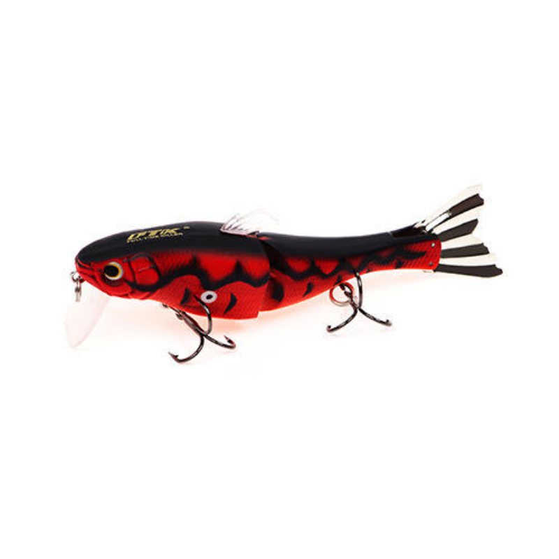 Hf021 1st 95mm 13g Minnow Fishing Lure Hårt Bete 2 Sektioner Dubbelkrok Lysande