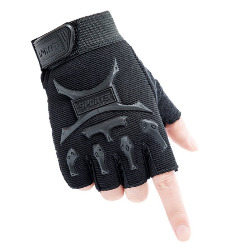 Kid Tactical Gloves Halvfingerhandskar Halksäker Barnhandske För Utomhuscykling Camping Jakt-s M