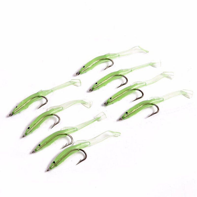 Leo 4 Till 10 St Luminous Fishing Lure Age Silica Gel Carbon Krokar Nattljus Fiskeredskap