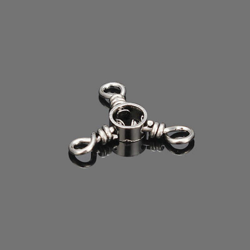 Maxcatch 50 St Triple Swivel Connector 3 Way Fishing Swivels Fiskeredskap