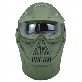 Mk017 Cs Steel Helansiktsmask Öron Hals Skyddande Taktisk Militär Skjutspel Mask Utomhus Cykling Jakt