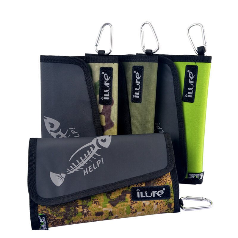 Multi Fishing Lure Bag Pvc Fiskebete Krok Förvaringsväska 6 Transparent Påse 2 Dragkedja Fiskeredskap