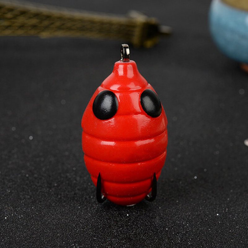 Ny Silkworm Chrysalis Egg Shape Fishing Lure High Simulation Mjukt Fiskebete