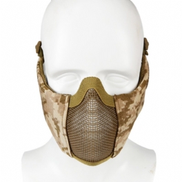 Outdoor Cs Game Steel Wire Face Mask Andningsskydd Halvmask Utomhus Jakt Taktisk Utrustning