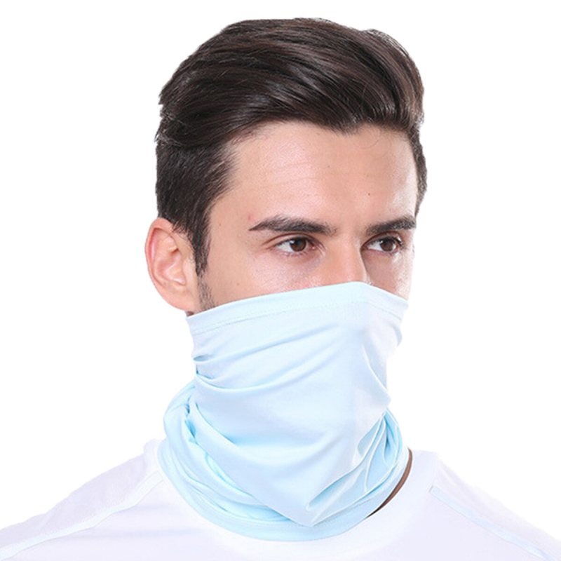 Podom Uv-skydd Ice Silk Cooling Scarf Vindtät Halsduk Ansiktsmask Huvudduk För Utomhusmotorcykelcykling