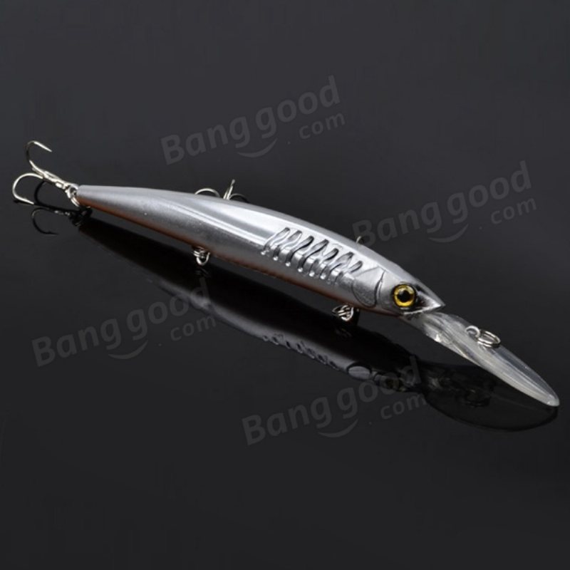 Proberos 12.7g 14.5cm Minnow Bait Fishing Lure Hard Med Krokar 5st