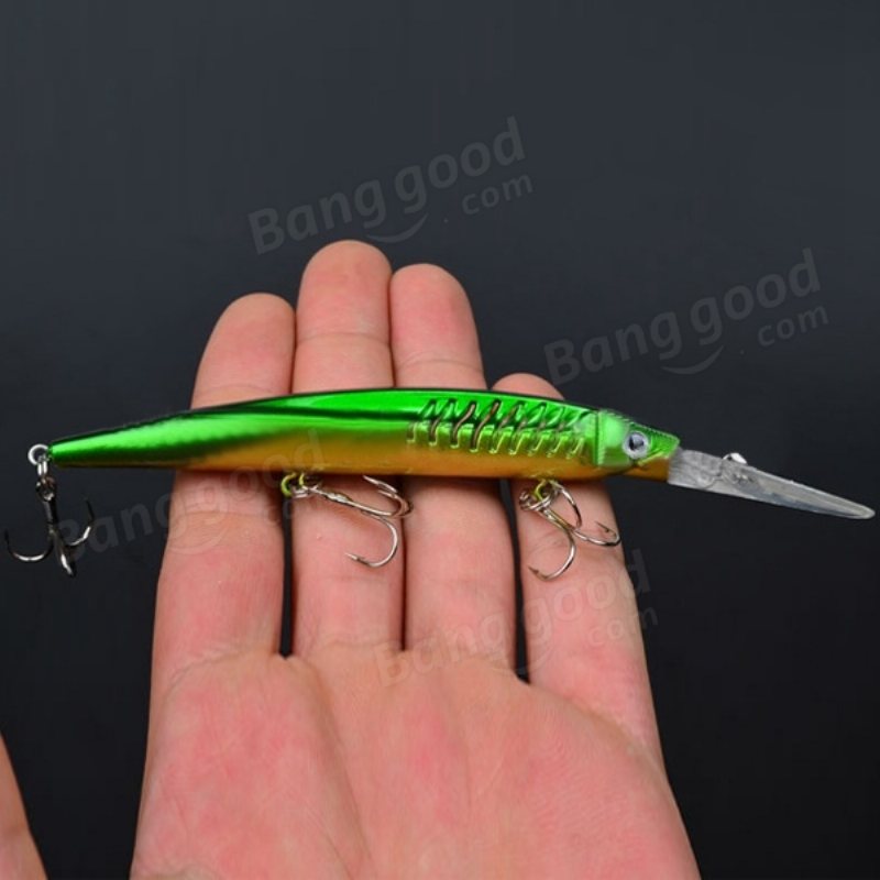 Proberos 12.7g 14.5cm Minnow Bait Fishing Lure Hard Med Krokar 5st