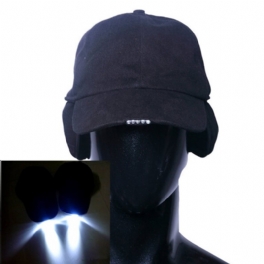 Pure Cotton Led Cap Glow In Dark För Läsning Fiske Jogging Öronskydd Light Up Led Sport Hat