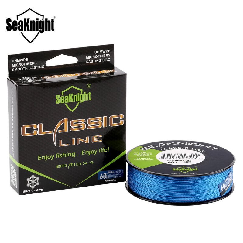 Seaknight L-500m-cl New Classic 500m Fiskelina Superstark Pe-flätad Multifilamentrep 6-80lb