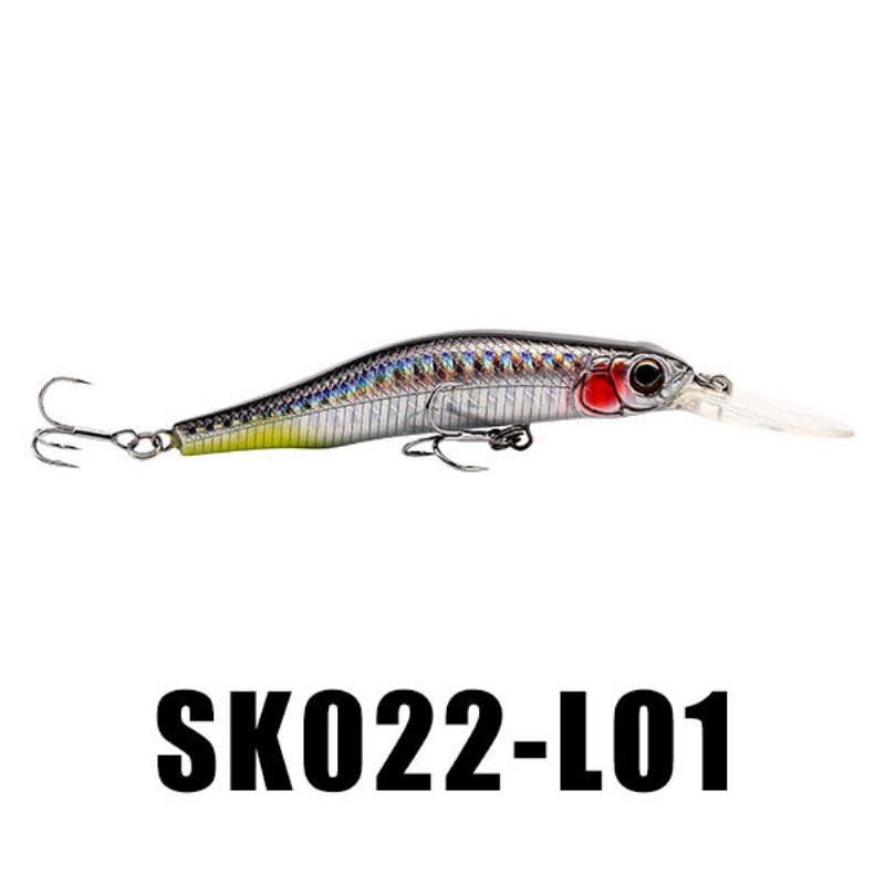 Seaknight Sk022 1st 9g 80mm 0-1.5m Djup Minnow Fiske Lure Bkk Krokar Hårda Beten